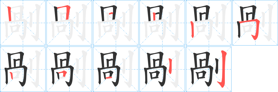 剮字筆畫(huà)寫(xiě)法