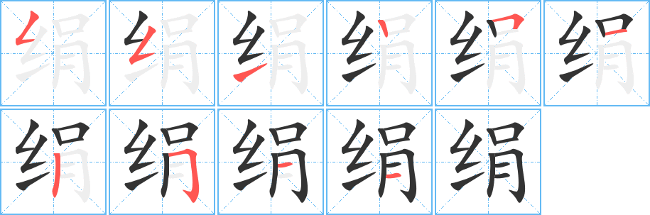 絹?zhàn)止P畫(huà)寫(xiě)法
