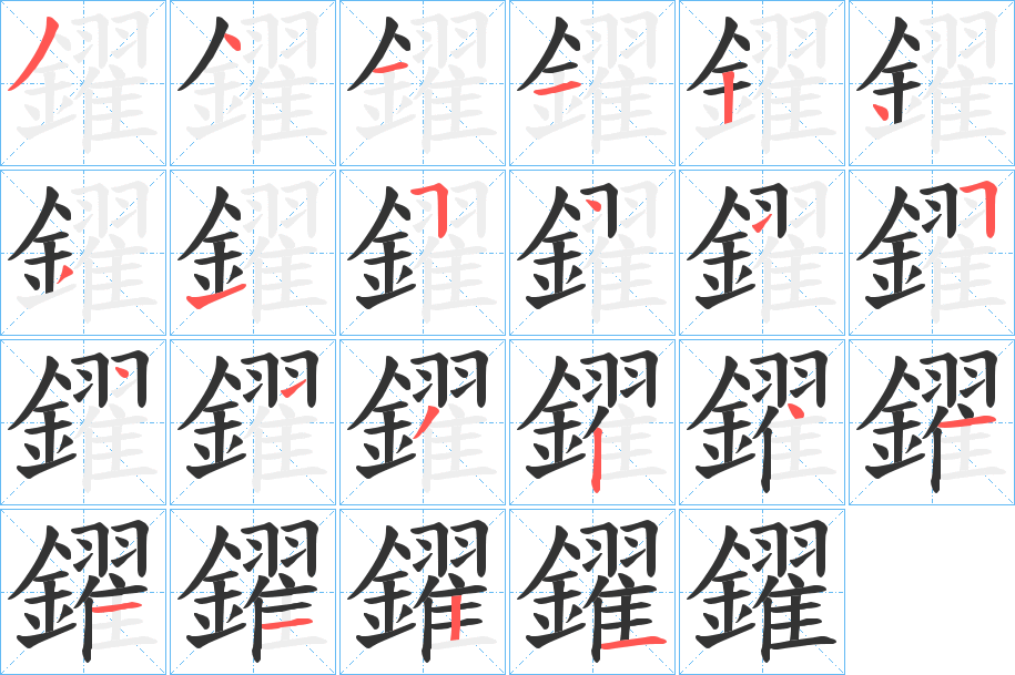 鑃字筆畫(huà)寫(xiě)法