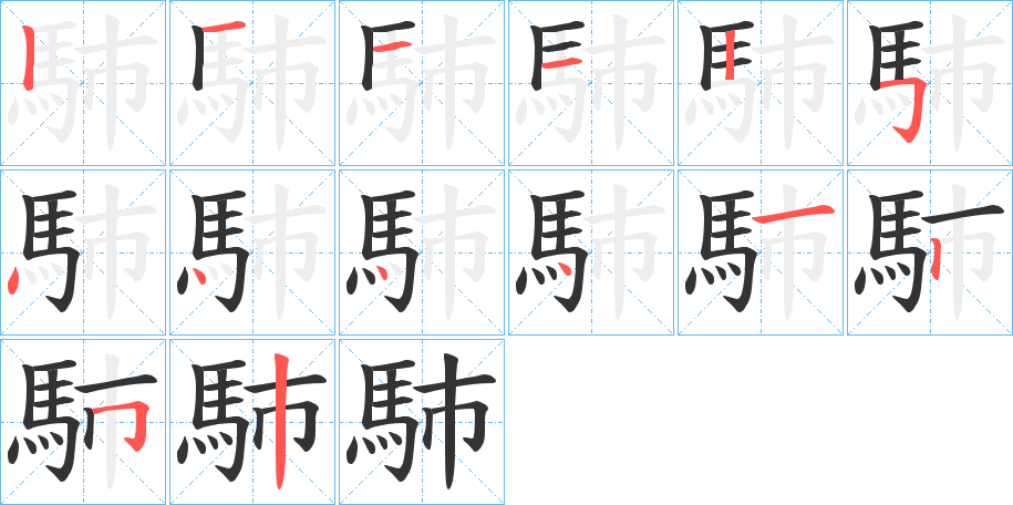 馷字筆畫(huà)寫(xiě)法