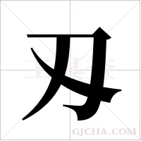 刄的筆順