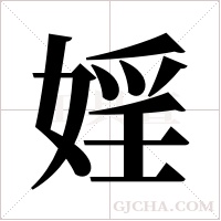 婬的筆順