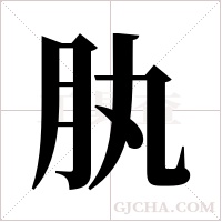 肒的筆順