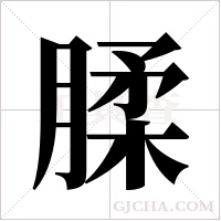 腬的筆順