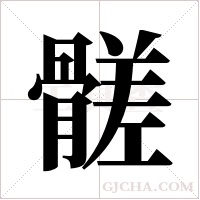 髊的筆順