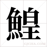 鰉的筆順
