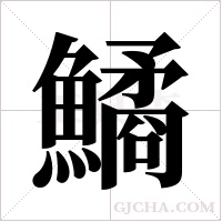 鱊的筆順