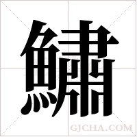 鱐的筆順