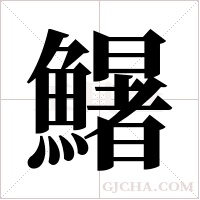 鱪的筆順