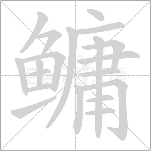 鳙的筆順