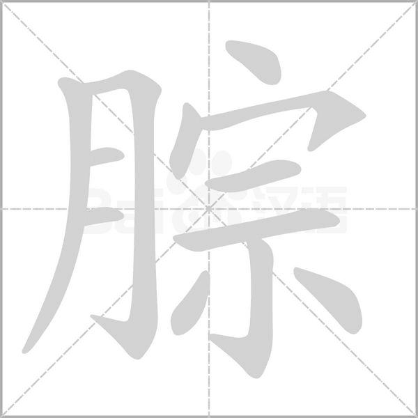 腙的筆順